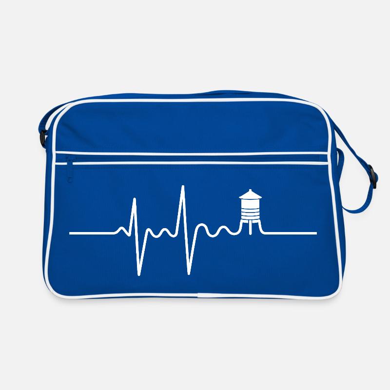 Water Tower Heartbeat Hydration Specialist Retro Bag