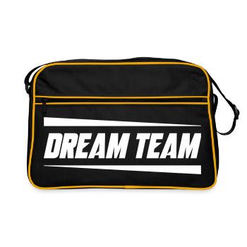 Équipe de rêve Mannschaft - Sac Retro - noir/or - Devant