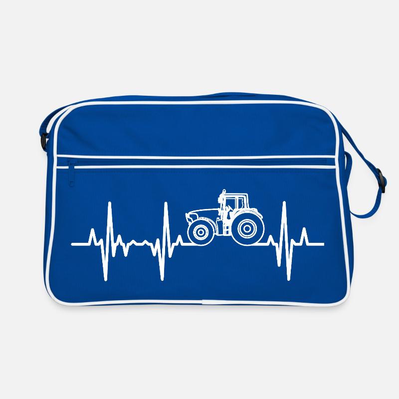 Traktor Herzfrequenz Retro Tasche