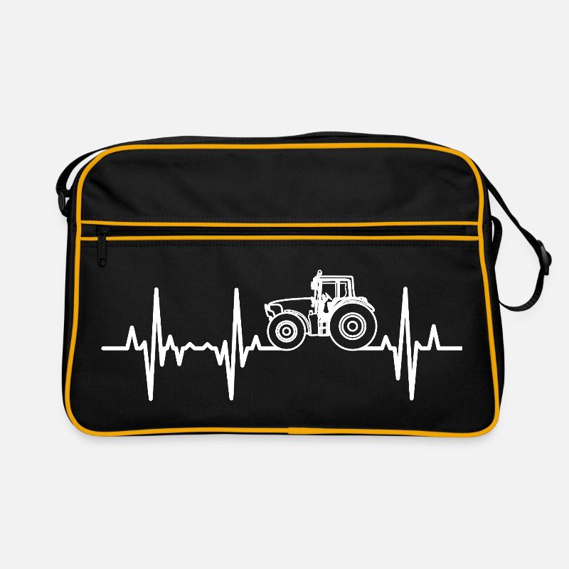 Traktor Herzfrequenz Retro Tasche