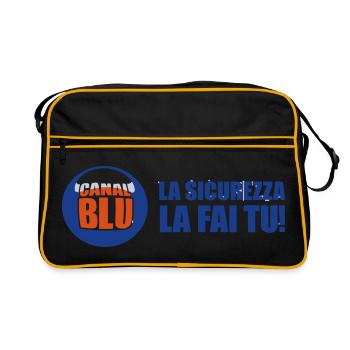 La sécurité est assurée par vous - Canal BLU - Sac Retro - noir/or - Devant
