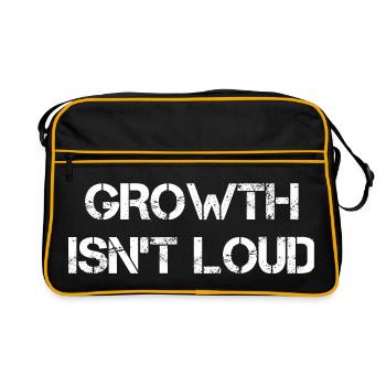 Growth is quiet - Retro Bag - black/gold - Front