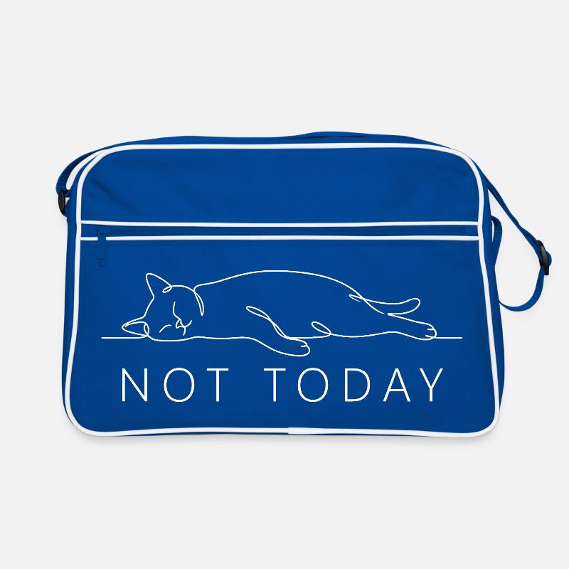 Cat Saying Not Today Office Cat Home Office Cat Retro Bag