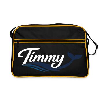 Timmy Wal - Typographie - Sac Retro - noir/or - Devant