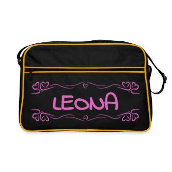 Hearts Leona - Sac Retro - noir/or - Devant