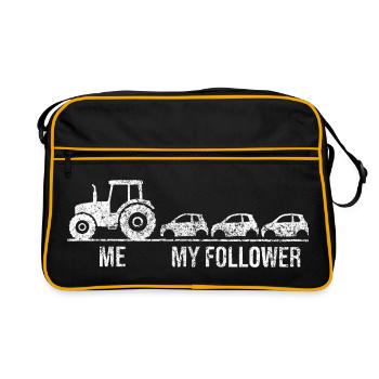 Tractor Pulls Car Chain - Retro Bag - black/gold - Front