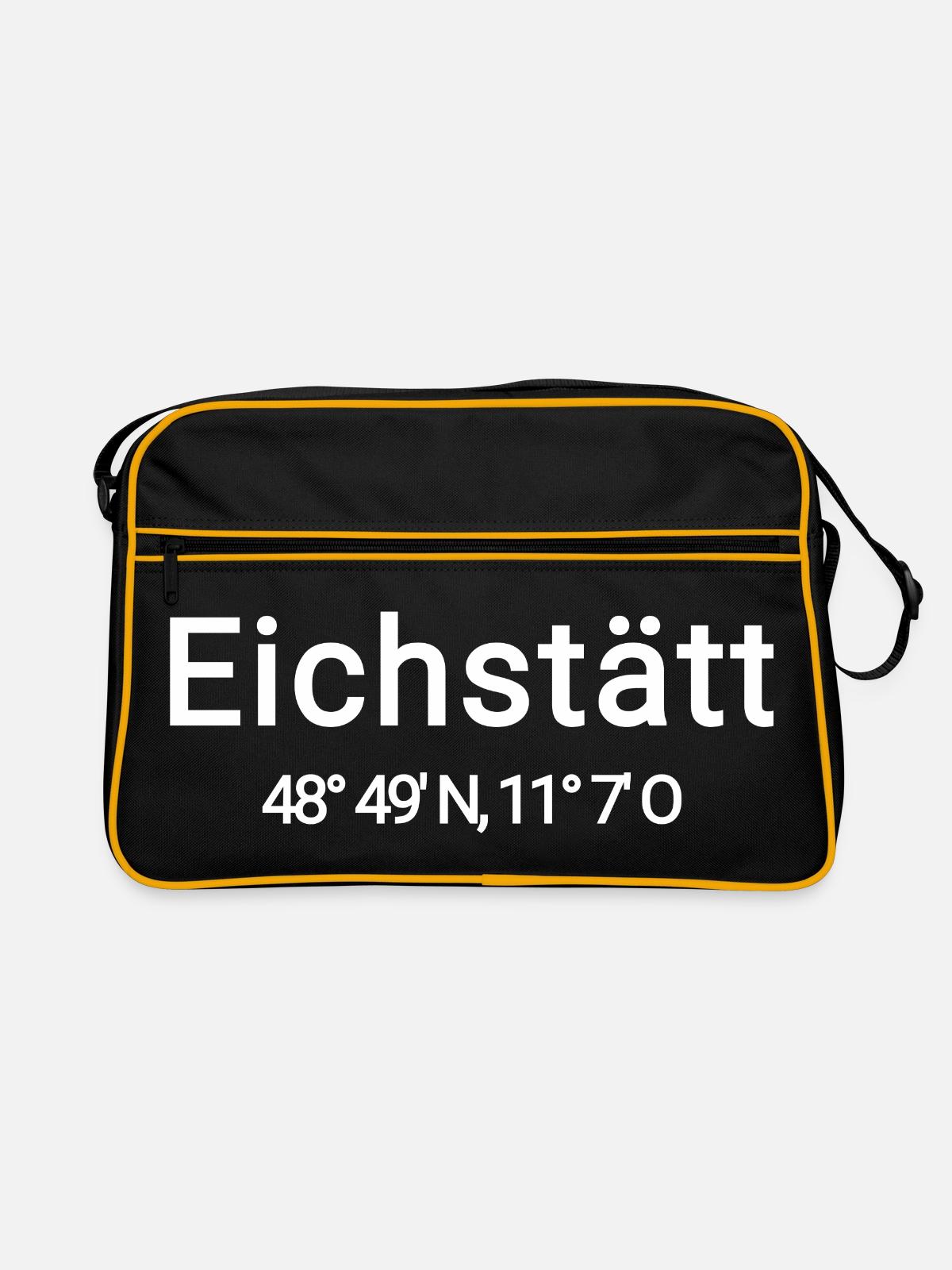 Eichstätt - Retro Tasche - Schwarz/Gold - Vorne