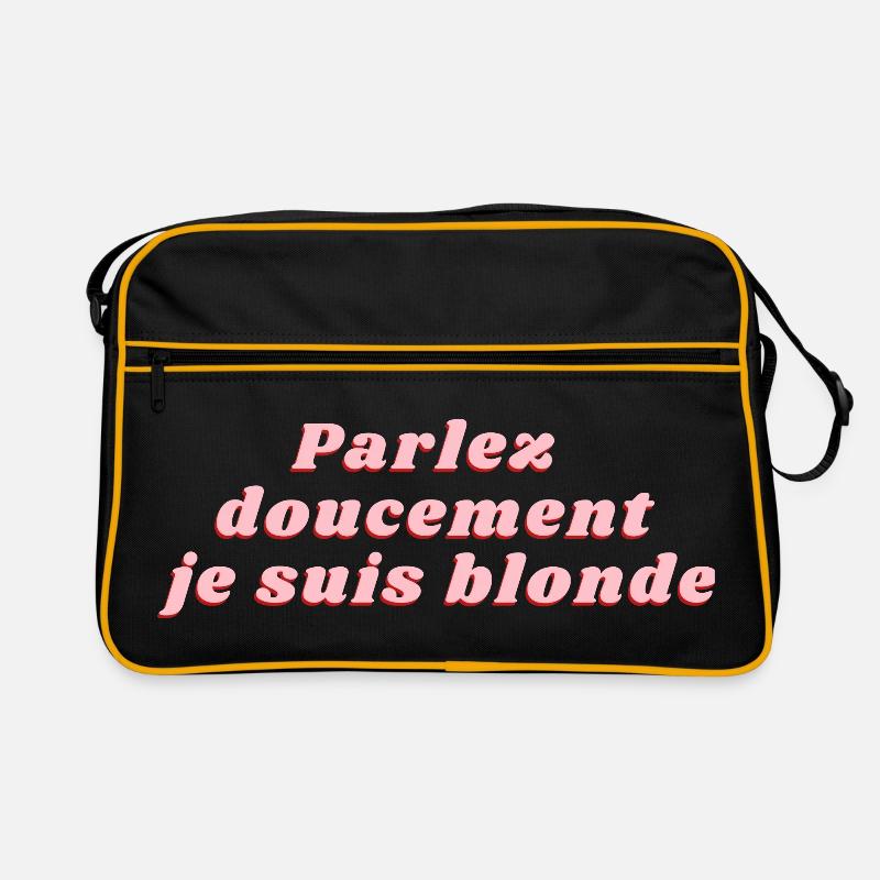parlez doucement je suis blonde Sac Retro