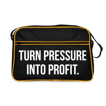 TRANSFORMEZ LA PRESSION EN PROFIT. | Greyline Officiel - Sac Retro - noir/or - Devant