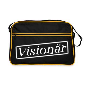 Visionnaire... Montrez tout le monde avec votre regard - Sac Retro - noir/or - Devant