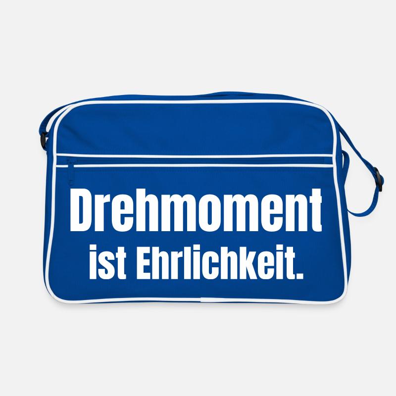Drehmoment ist Ehrlichkeit. Retro Tasche