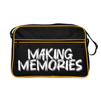 Making Memories Brush Font - Retro Bag - black/gold - Front