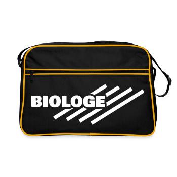 Profession : Biologiste - Sac Retro - noir/or - Devant