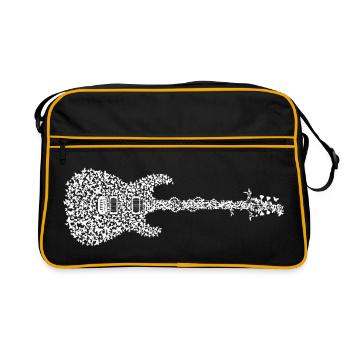 Guitare électrique Butterfly - Sac Retro - noir/or - Devant