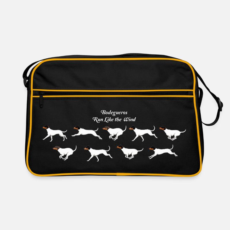 Les Bodegueros courent comme le vent - Sac Retro - noir/or