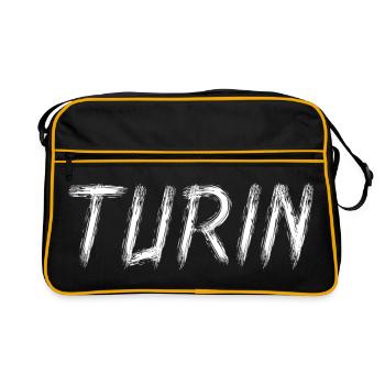 Turin Brush: Vibe Urbain - Sac Retro - noir/or - Devant