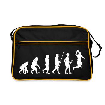 Techno Evolution Silhouettes - Retro Bag - black/gold - Front