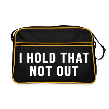 I Hold That Not Out Denglish - Retro Bag - black/gold - Front