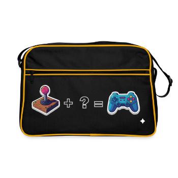 Joystick rétro rencontre manette - Sac Retro - noir/or - Devant