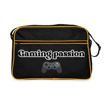 La passion du jeu - Sac Retro - noir/or - Devant