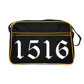 1516 - Retro Bag - black/gold - Front