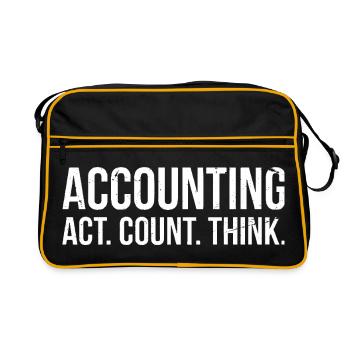 Compte de la Loi sur la comptabilité Penser - Sac Retro - noir/or - Devant