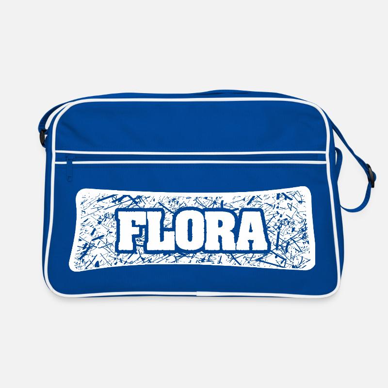 Flora als Name Retro Tasche