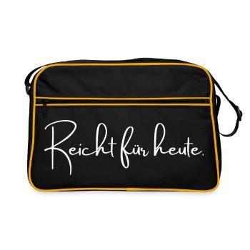 Heimatliebe Nord - Retro Tasche - Schwarz/Gold - Vorne