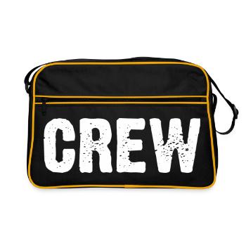 Texte en détresse de l’équipage - Sac Retro - noir/or - Devant