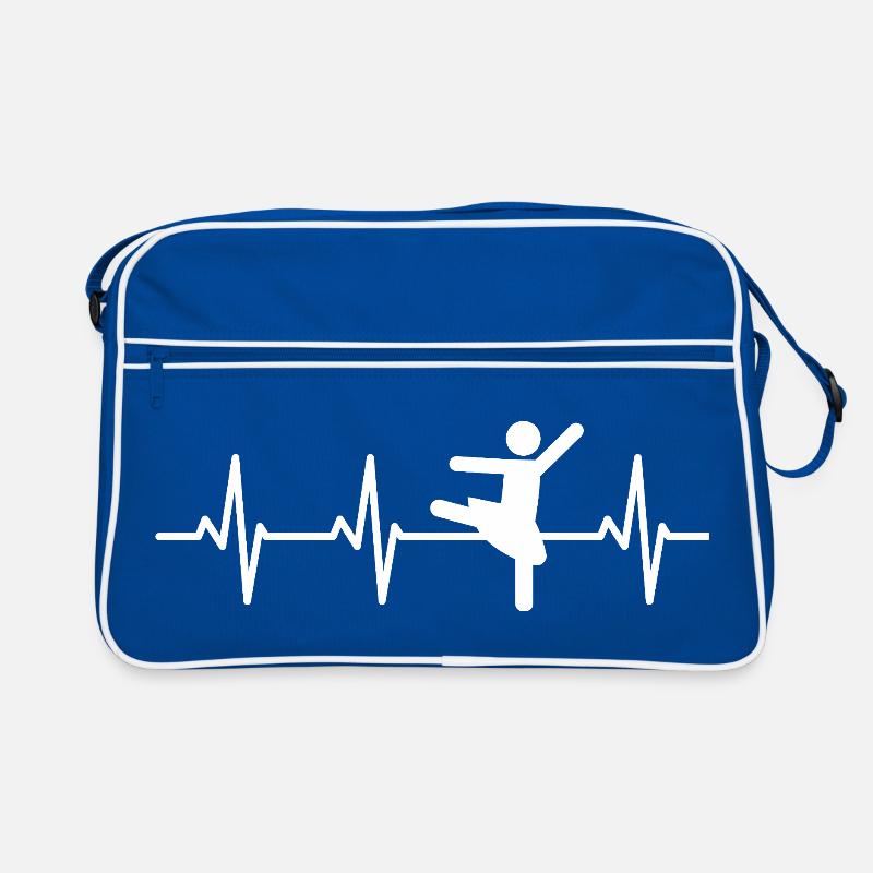 Cardiogramme de danseuse de ballet Sac Retro
