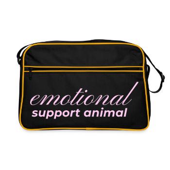 Animal de soutien émotionnel - Sac Retro - noir/or - Devant