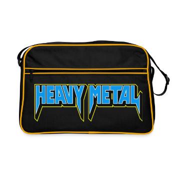Heavy Metal Typographic Emblem - Retro Bag - black/gold - Front