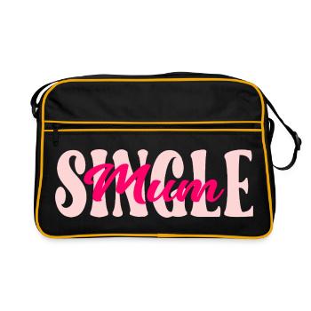 British Single Mum - Retro Bag - black/gold - Front