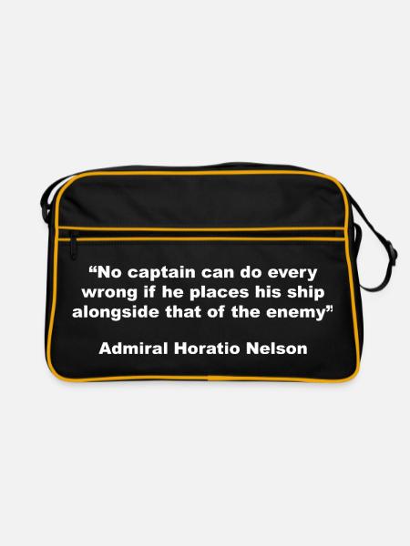 Nelsons Hauptmannsrat - Retro Tasche - Schwarz/Gold