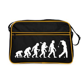 Évolution du golf pour les golfeurs rétro masculins et garçons - Sac Retro - noir/or - Devant