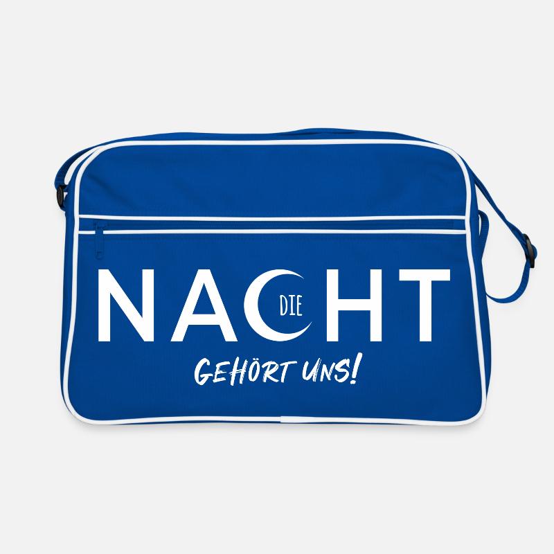 The Night Is Ours - Vector Design With Text Effect Retro Bag