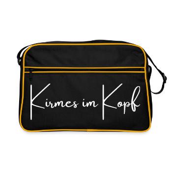 Funfair in the head | Greysoul Thoughts - Retro Bag - black/gold - Front