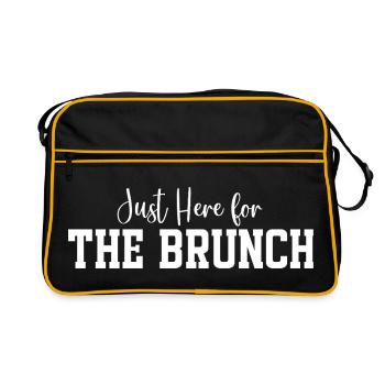 Juste ici pour le brunch - Sac Retro - noir/or - Devant