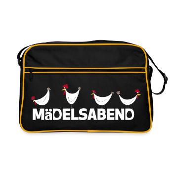 Soirée des filles - Enterrement de vie de garçon - Soirée filles - Poules - Sac Retro - noir/or - Devant