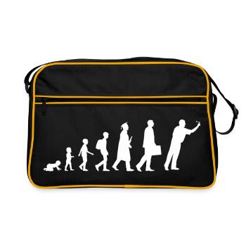 Enfant joueur de fléchettes - Sac Retro - noir/or - Devant