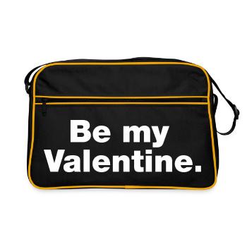Soyez mon valentin - Sac Retro - noir/or - Devant