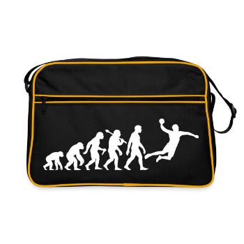 Évolution du handball pour les joueurs masculins et garçons - Sac Retro - noir/or - Devant