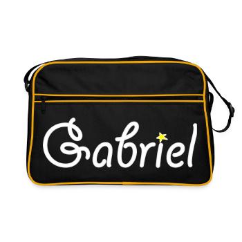 Gabriel - Retro Bag - black/gold - Front