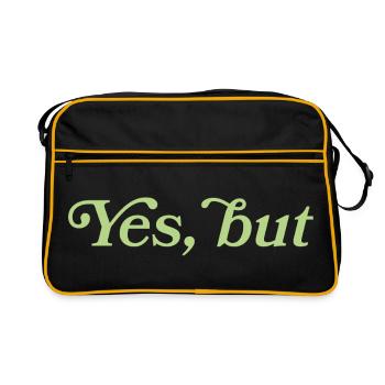 Yes, but – Minimalist statement - Retro Bag - black/gold - Front