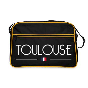 Toulouse - Retro Tasche - Schwarz/Gold - Vorne