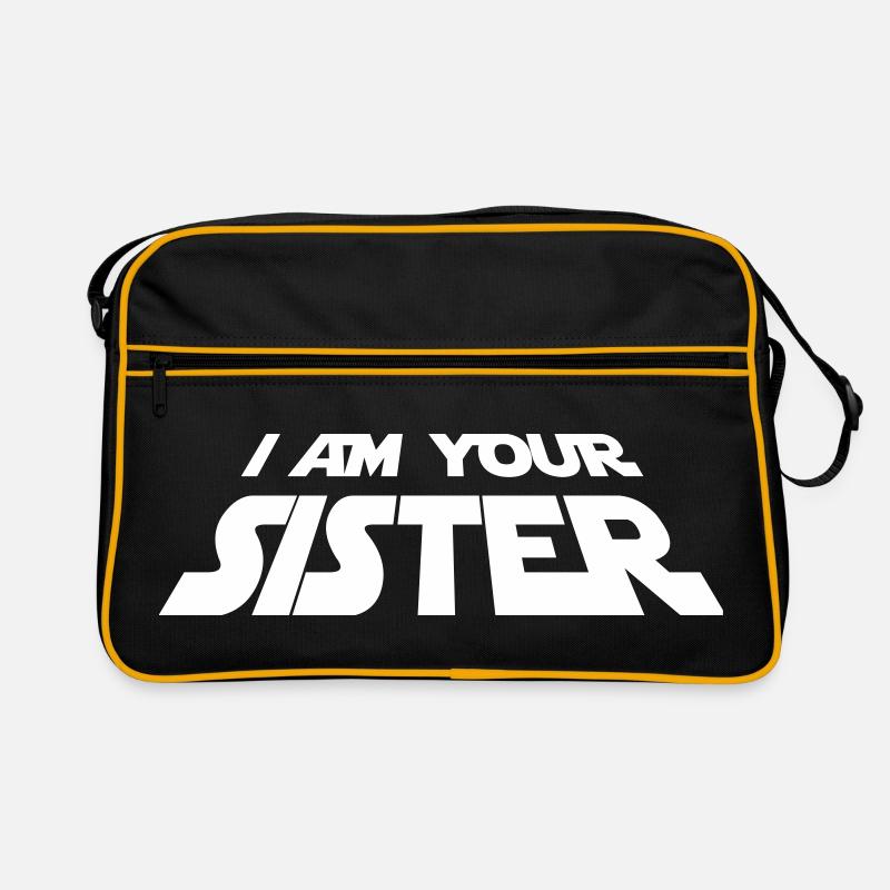 Beste Schwester Sci-Fi Familie Geschenk Prinzessin Retro Tasche