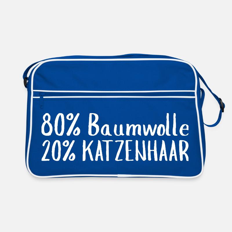 80 % Coton, 20 % Cris de chat - Traces - Dictons - Chat Sac Retro