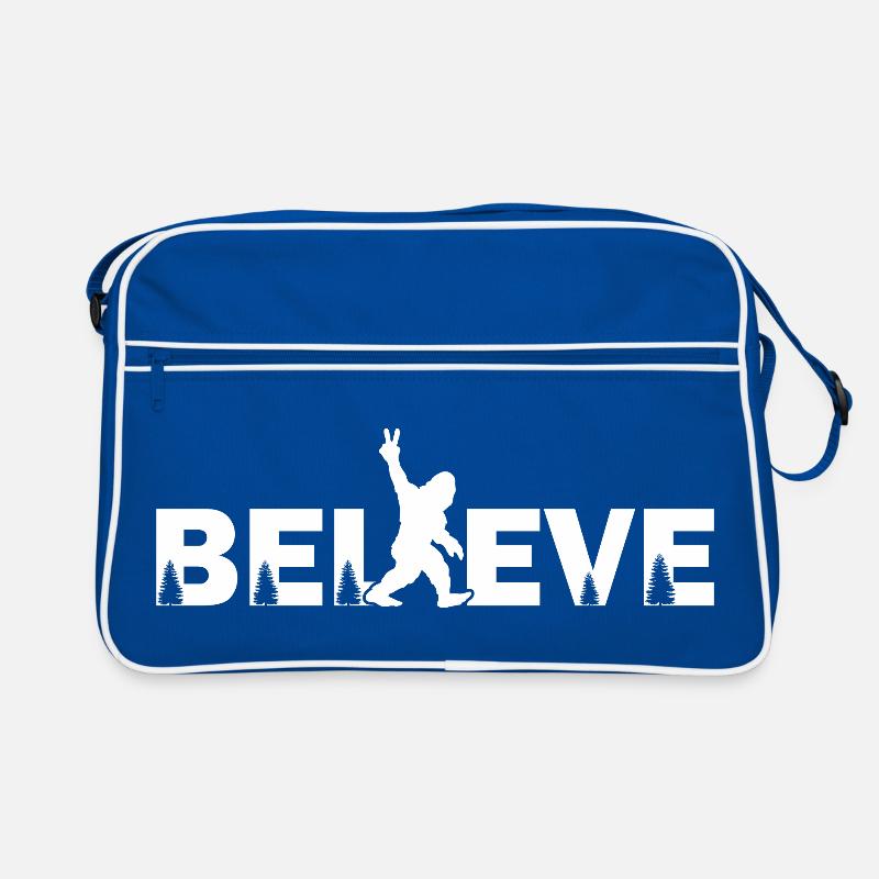 Glaub dem Bigfoot Sasquatch Forest Kryptid-Design Retro Tasche