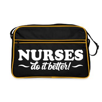 Nurses Do It Better - Retro Bag - black/gold - Front