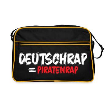 Musique pirate hip-hop deutschrap_rap1 - Sac Retro - noir/or - Devant